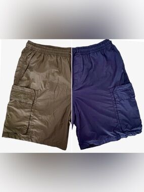 CSG Glyde Men’s Cargo Shorts Bundle Navy Blue and Olive Men’s Size 2XL